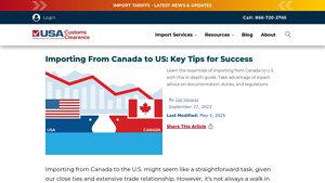 Importing From Canada to US: Key Tips for Success - importing truck from canada to usa