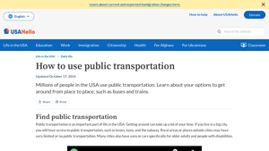 How to use public transportation in the USA | USAHello - usa transport