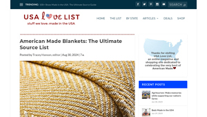 American Made Blankets: The Ultimate Source List - USA Love List - fire blankets made in usa