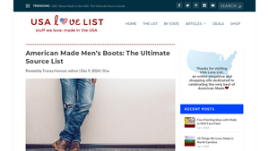 American Made Men's Boots: The Ultimate Source List - USA Love List - hiking boots made in usa