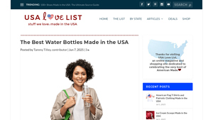The Best Water Bottles Made in the USA - USA Love List - stainless steel water bottle made in usa