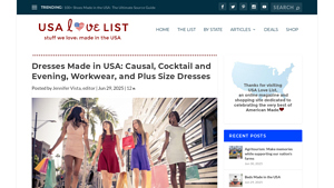 Dresses Made in USA: Causal, Cocktail and Evening, Workwear, and Plus ... - dresses made in usa