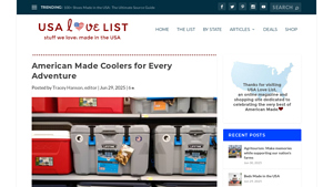 American Made Coolers for Every Adventure - USA Love List - coolers made in usa