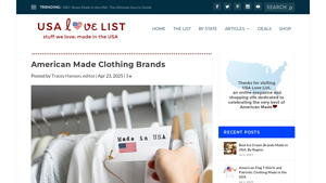 American Made Clothing Brands - USA Love List - clothing companies usa
