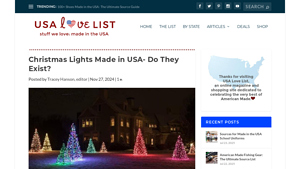 USALoveList - Crab Pot Trees & Bubble Lights