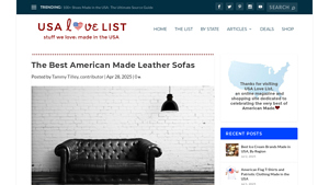The Best American Made Leather Sofas - USA Love List - leather sofa made in usa