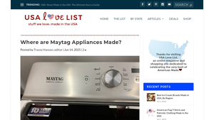 Where are Maytag Appliances Made? - USA Love List - washing machines made in usa