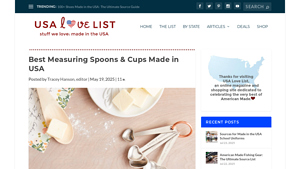 Allegheny Treenware - Wooden Measuring Spoons & Cups