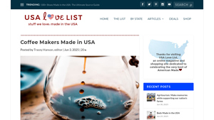 Coffee Makers Made in USA - USA Love List - coffee maker made in usa