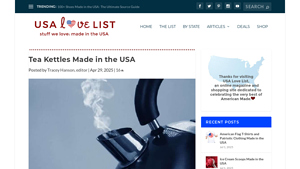 Tea Kettles Made in the USA - USA Love List - tea kettle made in usa