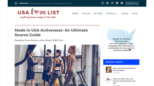 Made in USA Activewear: An Ultimate Source Guide - sports invented in usa