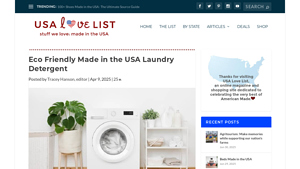 Eco Friendly Made in the USA Laundry Detergent - laundry detergent sheets made in usa