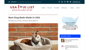 Best Dog Beds Made in USA - USA Love List - dog beds made in the usa
