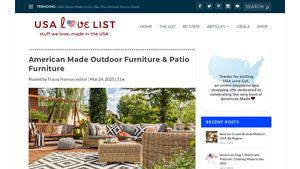 American Made Outdoor Furniture & Patio Furniture • USA Love List - patio furniture made in usa