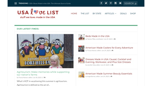 USA Love List • Stuff We Love: Made in the USA - made in usa gifts