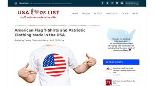 American Flag T-Shirts and Patriotic Clothing Made in the USA - usa flag apparel