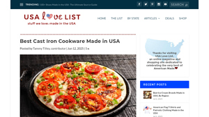Best Cast Iron Cookware Made in USA - USA Love List - cast iron frying pans made in usa