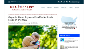 Organic Plush Toys and Stuffed Animals Made in the USA - stuffed toys made in usa