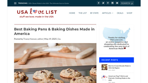 Best Baking Pans & Baking Dishes Made in America - USA Love List - bakeware made in the usa