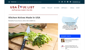 Kitchen Knives Made in USA - USA Love List - best kitchen knives made in usa