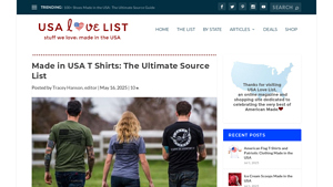 Made in USA T Shirts: The Ultimate Source List - t shirts made in usa