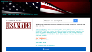 USA Made Dresses, Skirts and Tunicas | USA Made Store - dresses made in usa