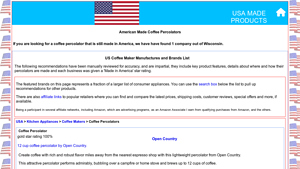 USA Made Coffee Percolators List | 1 Manufacturers & Brands - coffee percolator made in usa