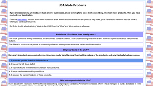 USA Made Products | American Manufacturer and Brands List - made in usa products website