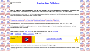 American Made Waffle Irons | 5 Brands | USA Made Products - cast iron made in usa