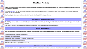 USA Made Products | American Manufacturer and Brands List - items that are made in the usa