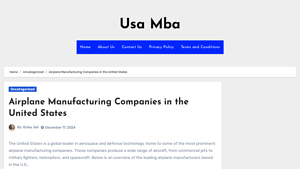 Airplane Manufacturing Companies in the United States - airplane manufacturers in usa