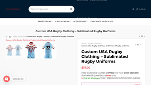 Custom USA Rugby Clothing - Sublimated Rugby Uniforms - usa rugby apparel