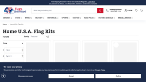 Complete American Flag Kits | US Flags — Flags Unlimited - best flag pole kit made in usa
