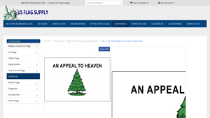 Washington's Cruisers Flag 2 x 3 ft. An Appeal to Heaven - US Flag Supply - appeal to heaven flag made in usa