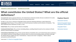 What constitutes the United States? What are the official definitions? - hawaii part of usa