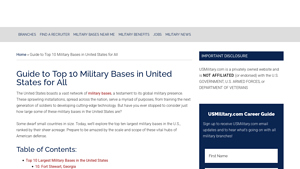 Top 10 Military Bases in United States - us bases in usa