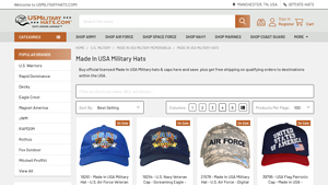 Made In USA Military Caps - USMilitaryHats.com - caps made in usa