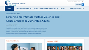 Home page | United States Preventive Services Taskforce - public health service usa