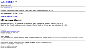 Microwave Ovens Made in USA, Assembled in USA - US Stuff - microwave ovens made in usa