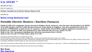 Product- Portable Gas & Electric Heaters Made in USA - US Stuff - space heaters made in the usa