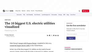 The 10 biggest U.S. electric utilities visualized - Utility Dive - biggest utility companies usa