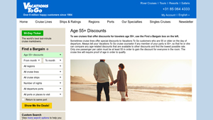 Senior Cruise Discounts, Senior Discounts, Senior Travel Discounts - last minute cruise deals for seniors from usa