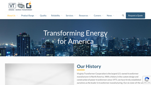 About Us - Virginia Transformer Corp - transformer companies in usa