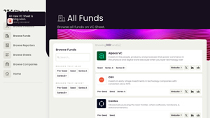 List of VC Funds (VC Sheet) - venture capital companies in usa