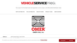 OMER USA, Inc. - Vehicle Service Pros - omer usa inc