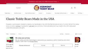 Vermont Teddy Bear - Customizable Plush Toys
