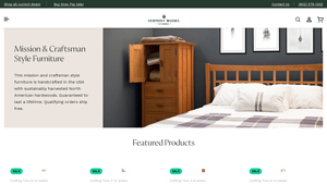 Mission & Craftsman Style Furniture - Vermont Woods Studios - craftsman made in usa