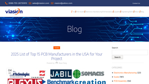 Top 15 PCB Manufacturers in the USA [2025] | Viasion - pcb manufacturing usa
