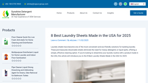 8 Best Laundry Sheets Made in the USA for 2025 - Sunshine Detergent ... - laundry detergent sheets made in usa