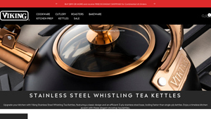Stainless Steel Whistling Tea Kettles | Viking - Viking Culinary Products - tea kettle made in usa